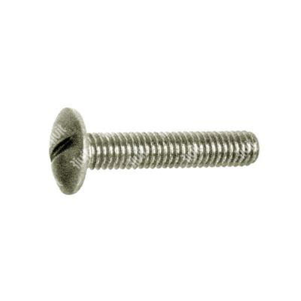 Slotted mushroom head screw d.20,0 A2 - stainless steel AISI304 M8x20