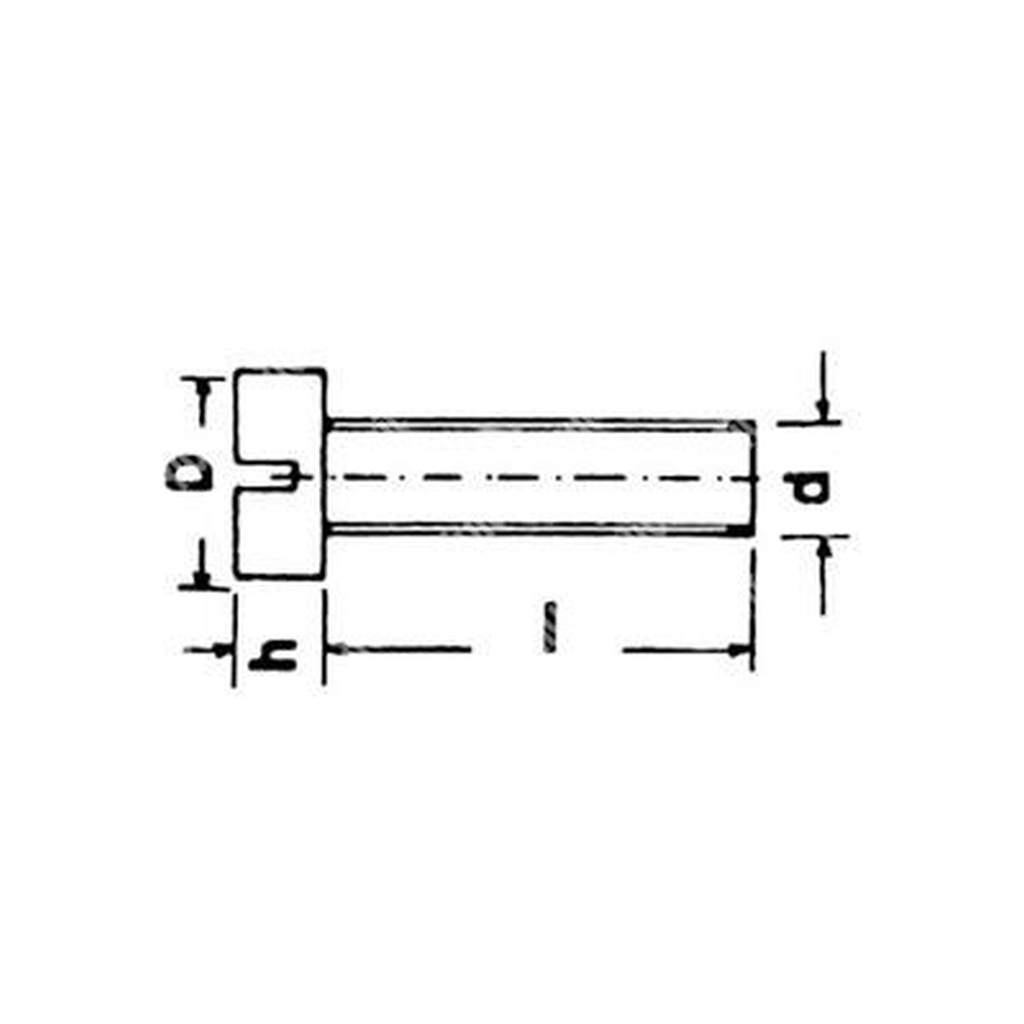 Vite TC- UNI 6107/DIN 84A OTTONE M4x10