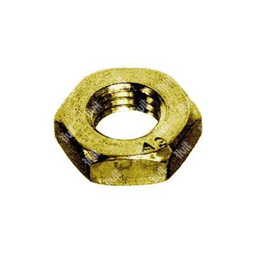 Hexagon nut UNI 5589/DIN 936 Brass M4