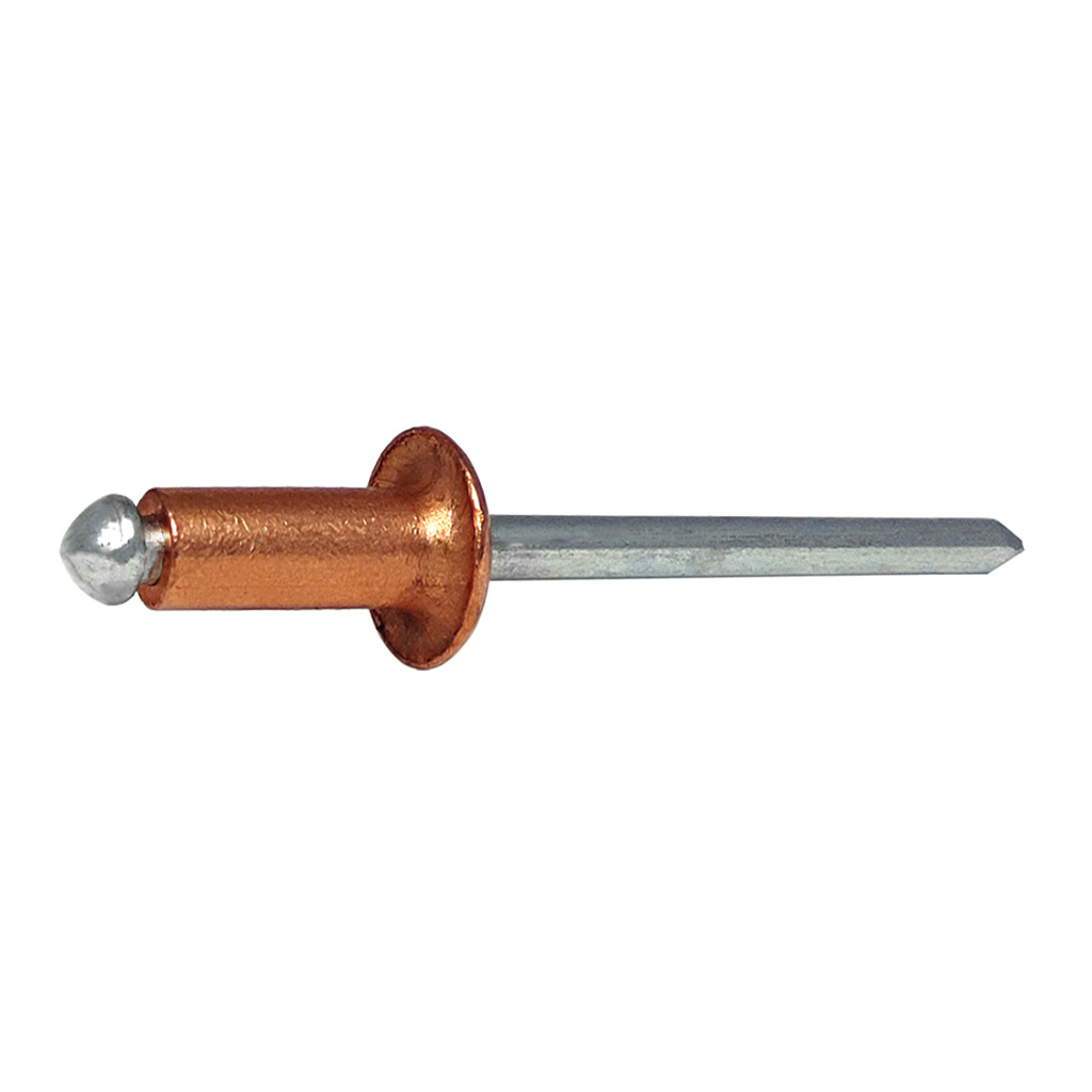 RFT-Blind rivet Copper/Steel DH 3,9x14,0