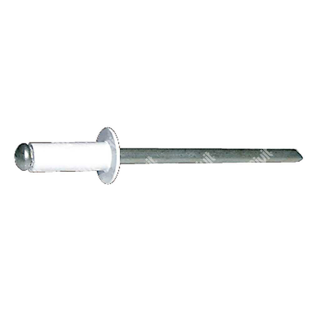 AFTWHITE-Blind rivet Alu WHITE/Steel DH 4,0x14,0