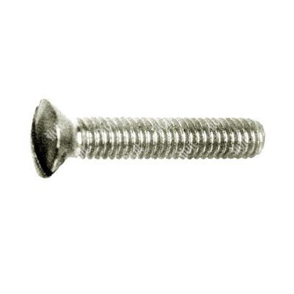 Slotted oval head screw UNI 6110/DIN 964A A2 - stainless steel AISI304 M4x6