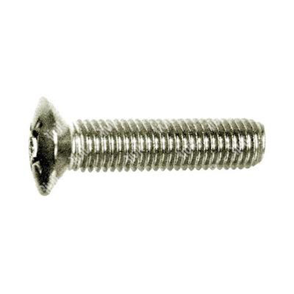 Phillips cross oval head screw UNI 7689/DIN 966 A2 - stainless steel AISI304 M6x16