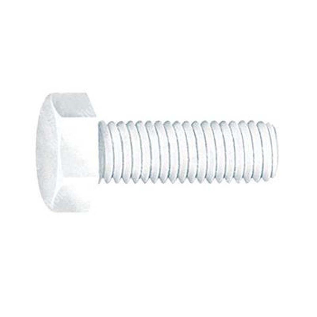 Hex cap screws UNI 5739/DIN 933 Nylon 6.6 natural M8x20