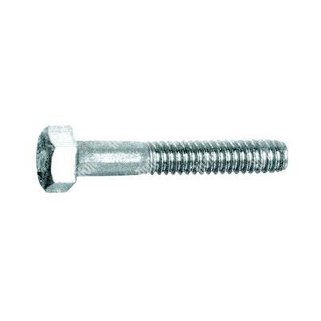 Hex head screw UNI 5738/DIN 960 fine 8.8 - white zinc plated steel M10x1,25x75