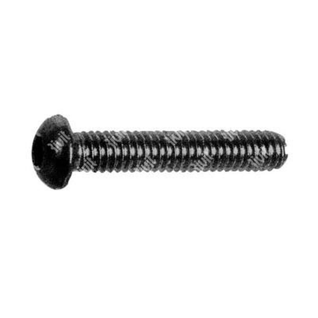 Hex socket button head cap screw ISO 7380 10.9 - black zinc plated steel M4x12