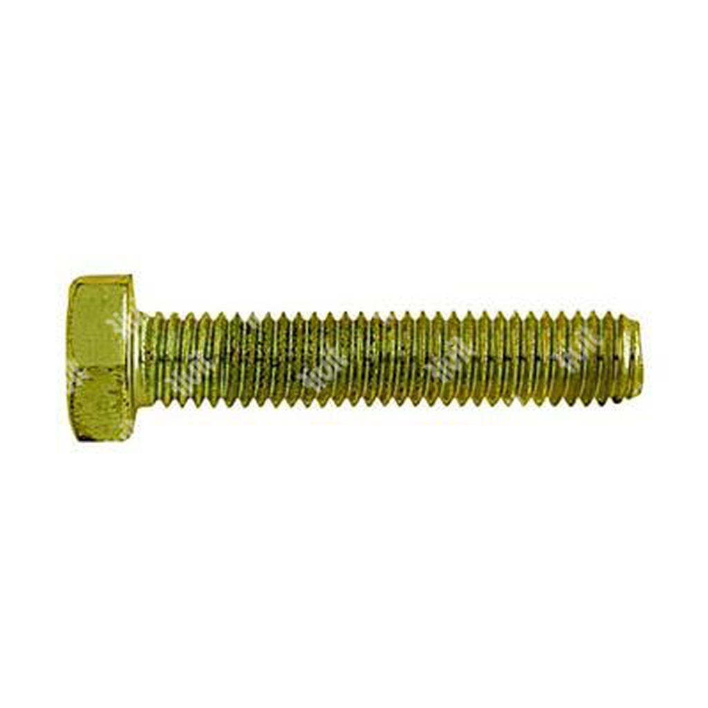 Sechskantkopfschraube UNI 5739/DIN 933 Vollgewinde 8.8 - Stahl gelb verzinkt M12x45