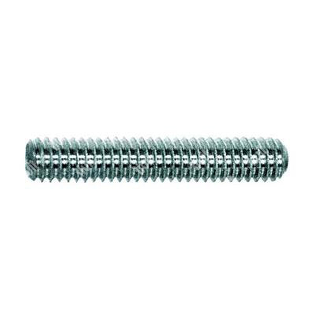 Socket set screw UNI 5923/DIN 913 flat point 45H - white zinc plated steel M3x4