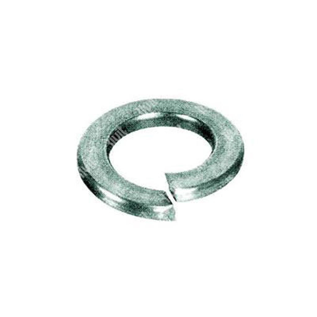 Spring lock washer Grower UNI 1751/DIN 127B C60 - dehydrogenated white zinc plated steel d.16