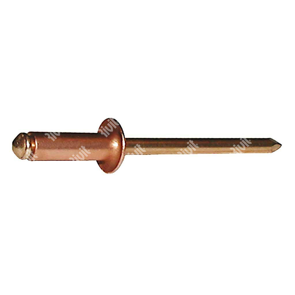 RBT-BLISTRIV-Blind rivet Copper/Bronze DH (100pcs) 3,2x7,0
