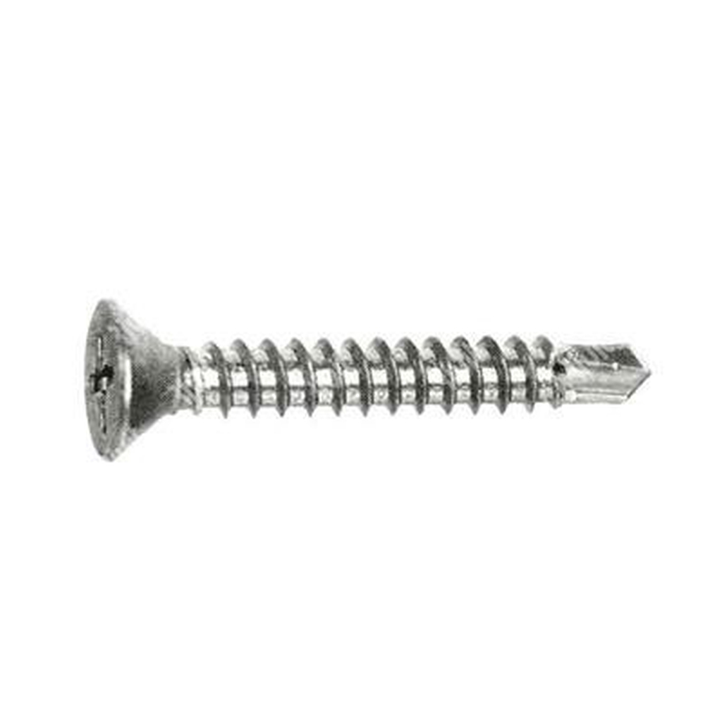 Csk flat head self drilling screw UNI8119/DIN7504P stainless steel 304 4,2x38