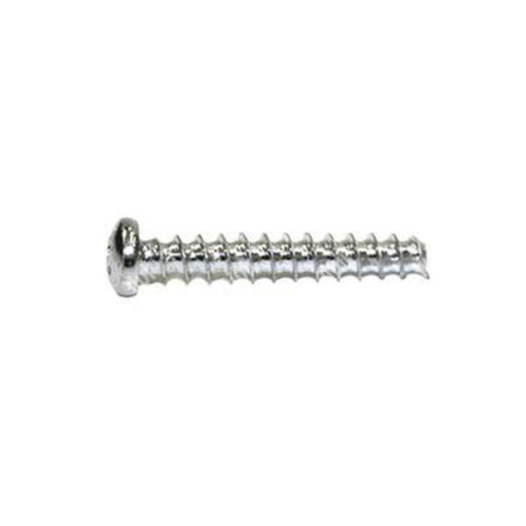 Thread forming screw pan head cross recess (H) for plastic white zinc plated 3x8