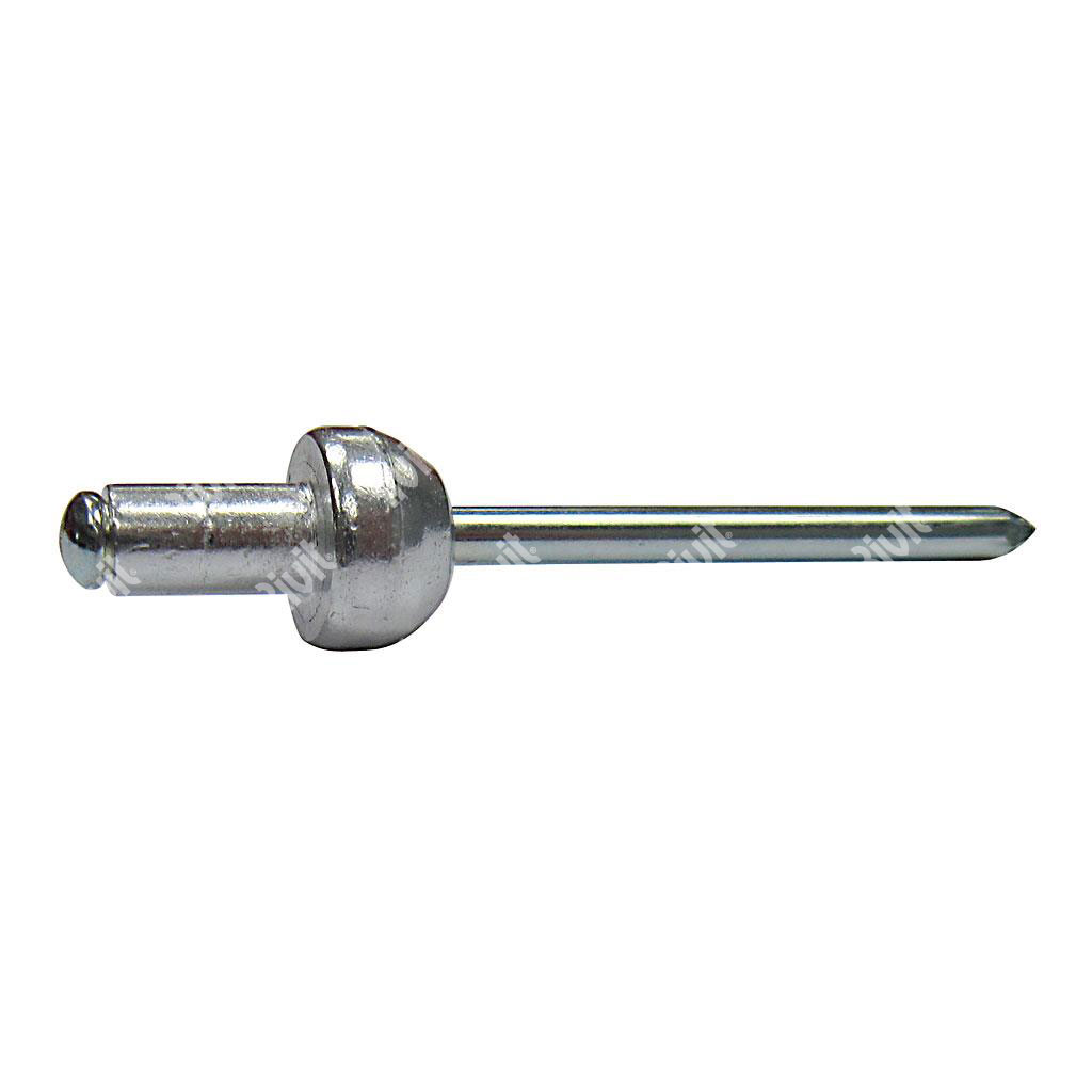 SPHEPRIV-Blind rivet Alu/steel zp spherical head 10x2 5x8,5/11