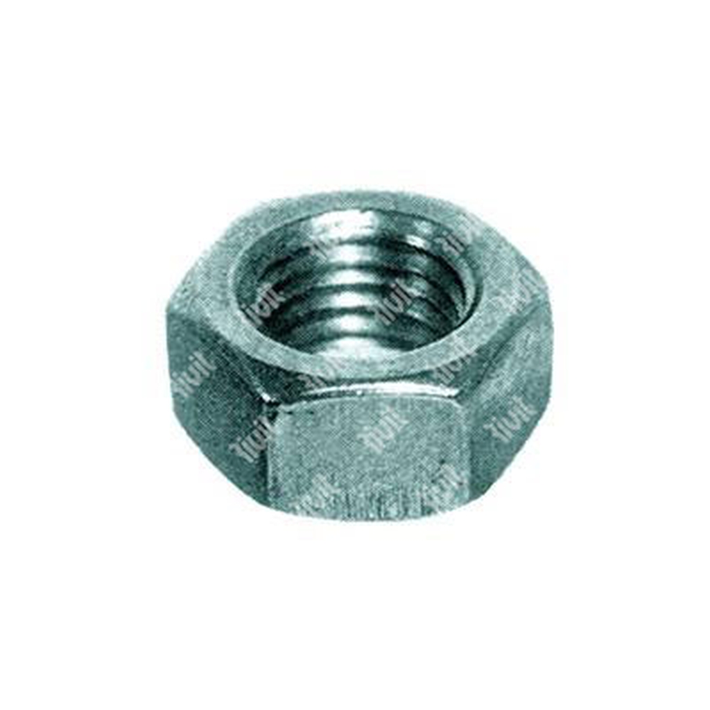 Hexagon nut UNI 5587 fine cl.10 - dehydrogenated white zinc plated steel M12x1,25