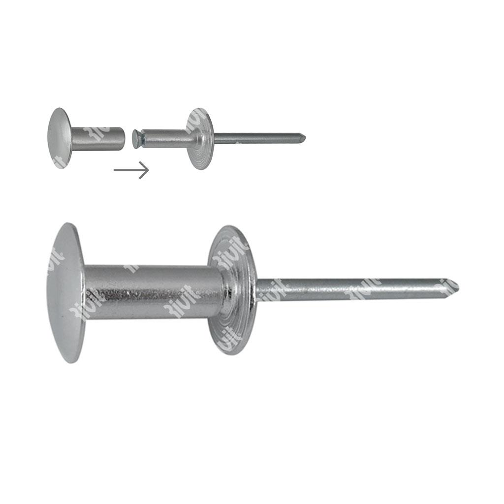 CANRIV-Connecting rivet Aluminium/steel zp gr. 17,48-22,23mm 4,8x16,0