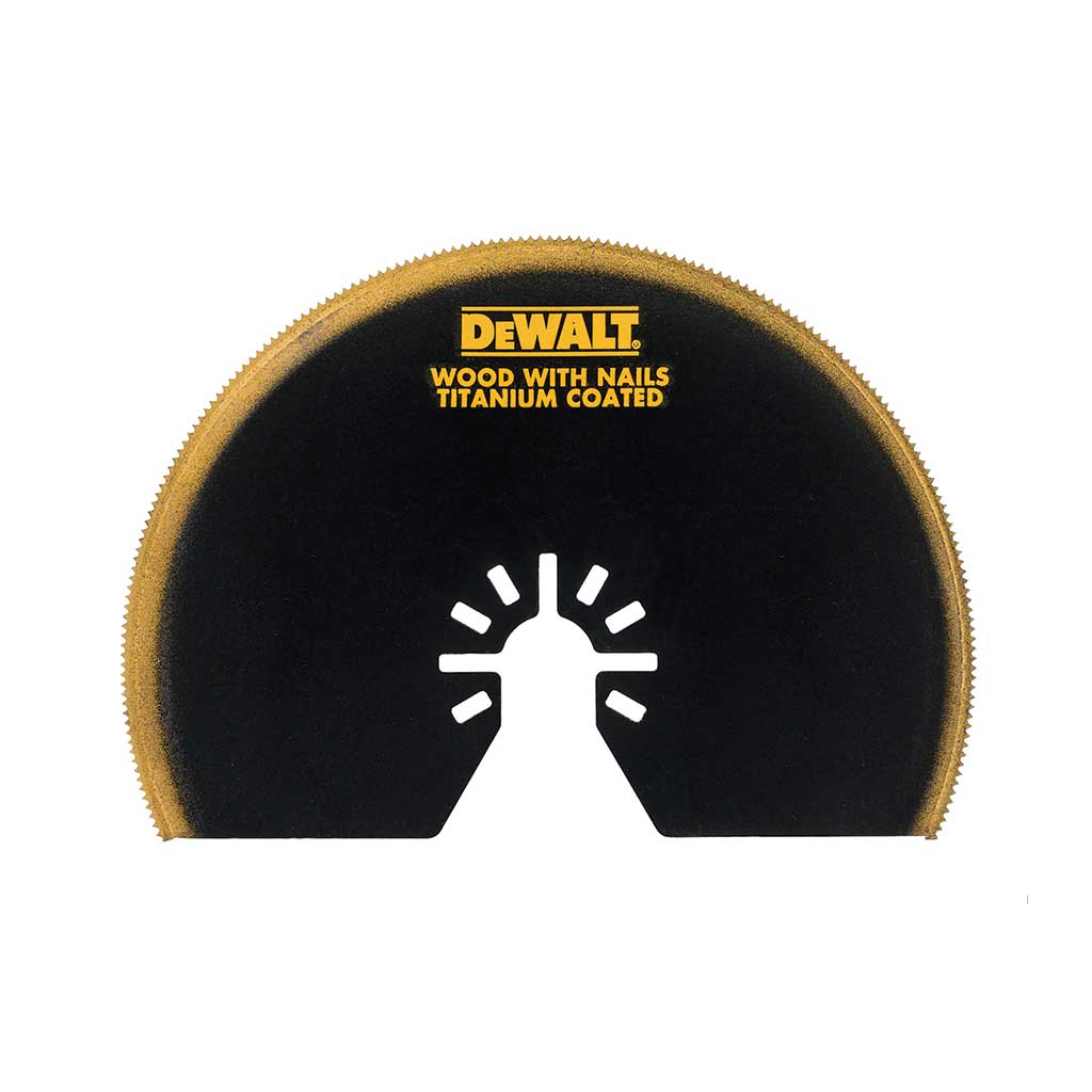 DEWALT-Lama segmentata in Titanio d.100mm x tagli a filo e a misura -legno/cartong./plastici/lamiera DT20709-QZ