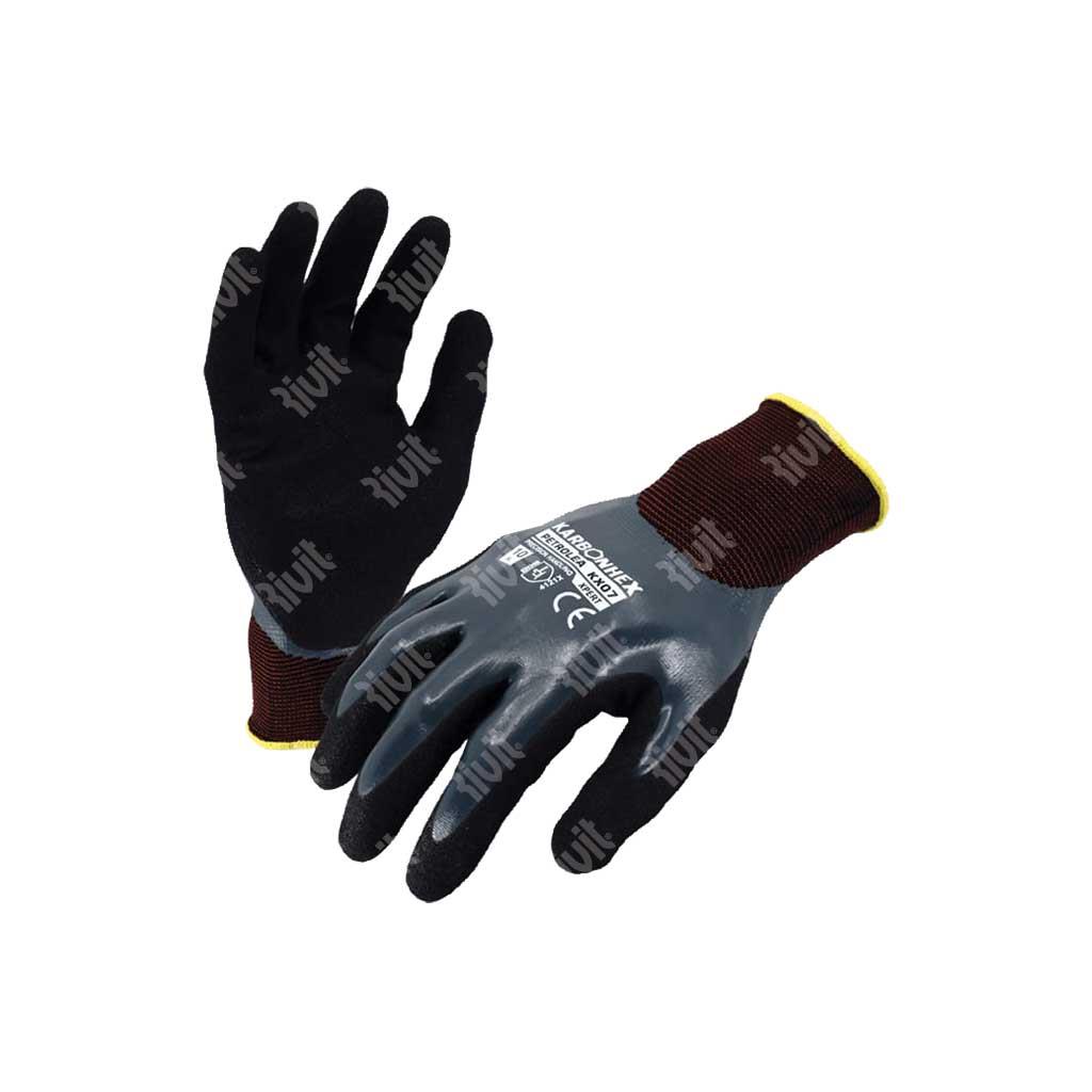 KARBONHEX PETROLEA Nitrile coating glove with oily liquid resistance KX-07-12
