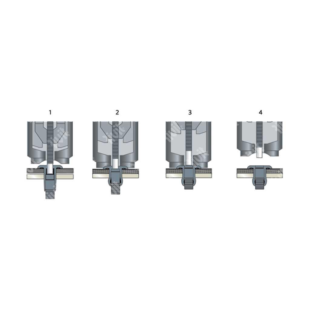 MAGNABULBRIV-Rivetto Acciaio/AcciaioTT ss9,5-15,9 6,4x20,5