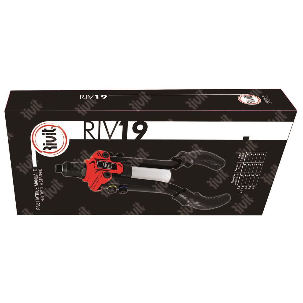 RIV19-Hand riveter d.2,4-6,0mm Alu RIV19