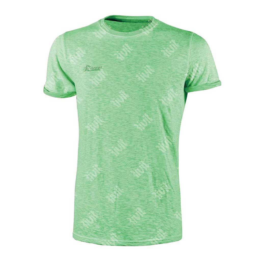 UPOWER-T-Shirt FLUO Verde  manica corta Tg.XXL