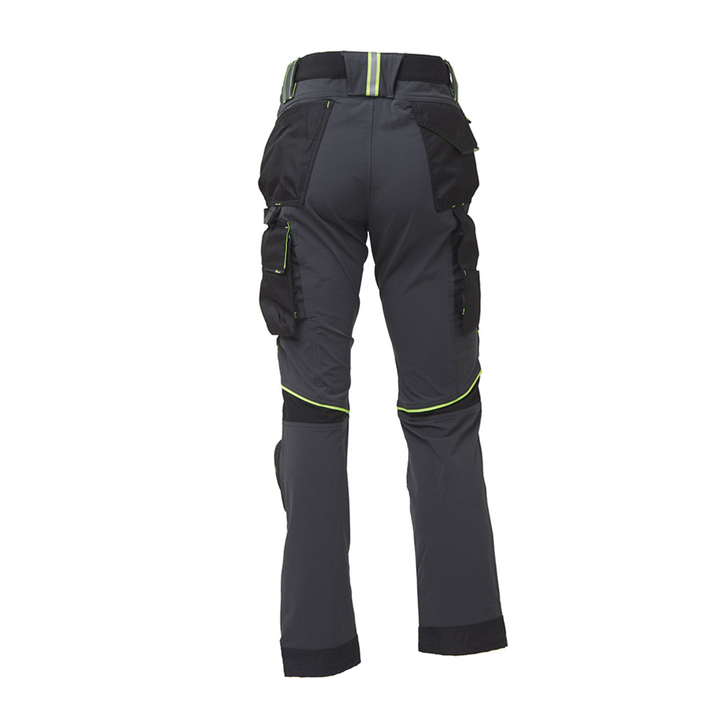 UPOWER-Pantalone ATOM RL in tessuto Grigio/Verde Tg.L