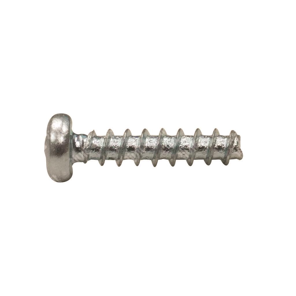 Thread forming screw for plastic 30° pan head (Z) white zinc plated steel 3x8