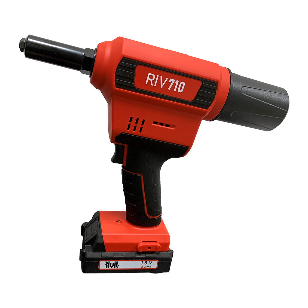 RIV710-Batt. tool rivet max. d.4,8 w/batt.+chrg. RIV710