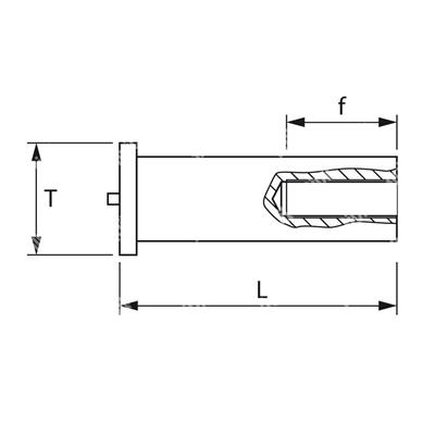 BFA-Boccola filettata a saldare Alluminio M4xh16xde6,0