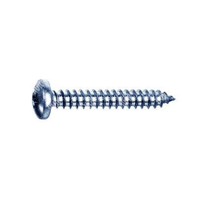 Phillips cross pan head tapping screw UNI 6954/DIN 7981 nickel plated steel 3,5x6,5