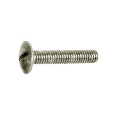 Slotted mushroom head screw d.12,5 A2 - stainless steel AISI304 M5x12