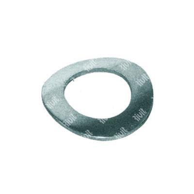 Curved washer UNI 8840A/DIN 137A d.4 white zinc pl ated steel M4