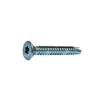 Self-Drilling Tx25 csk head screw DIN 7504P(T) white zinc plated steel 4,8x16