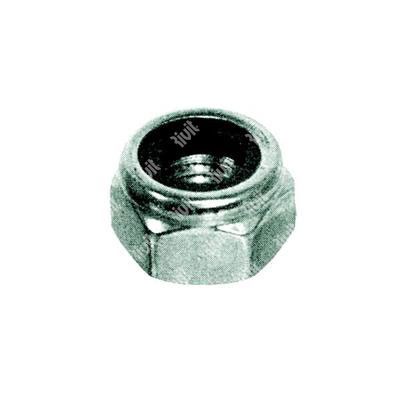 Self-locking nylon ins. hex nut U7473/D982 cl.8 - white zinc plated steel M22