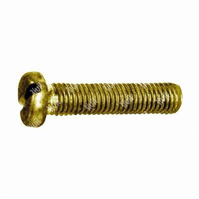 Slotted cheese head screw UNI 6107/DIN 84A brass M2x4