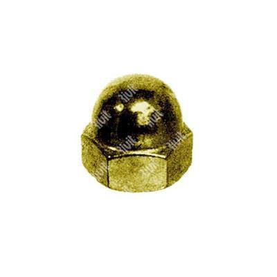 Hex domed cap nut UNI 5721/DIN 1587 Brass M6