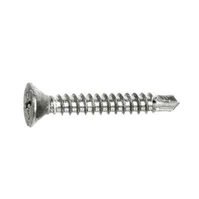 Countersunk flat head self drilling screw UNI8119/ stainless steel 304 4,8x25