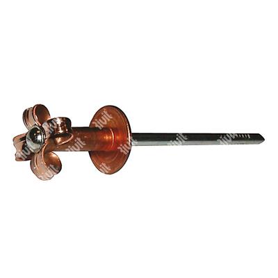 FIORIV14-Blind rivet Copper/Steel h.5,25 LH14 5,0x30,0 TL14