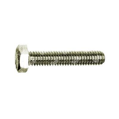 Hex head screw UNI 5739/DIN 933 A2 - stainless steel AISI304 M3x8