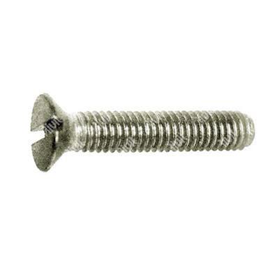 Slotted flat head screw UNI 6109/DIN 963A A2 - stainless steel AISI304 M2x4