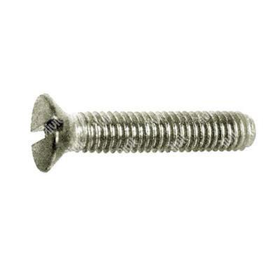 Slotted flat head screw UNI 6109/DIN 963A A2 - stainless steel AISI304 M2x16
