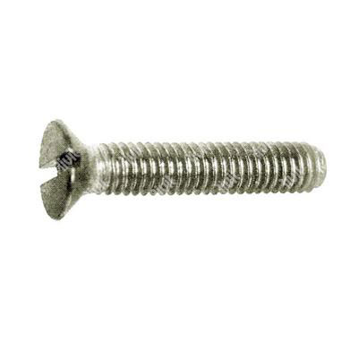Slotted flat head screw UNI 6109/DIN 963A A2 - stainless steel AISI304 M2x20