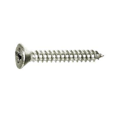 Phillips cross flat head tapping screw UNI 6955/DIN 7982 stainless steel 304 5,5x38