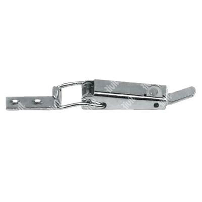 Lever latch  w/clip for padlock NICKEL PLTD 2.03.01.01