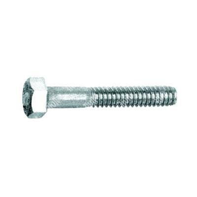 Hex head screw UNI 5737/DIN 931 8.8 - white zinc plated steel M6x25