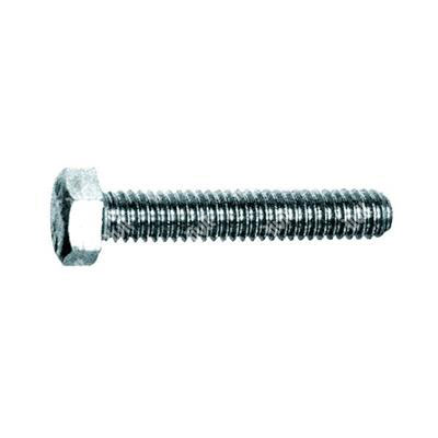 Hex head screw UNI 5740/DIN 961 fine 8.8 - white zinc plated steel M8x1x20