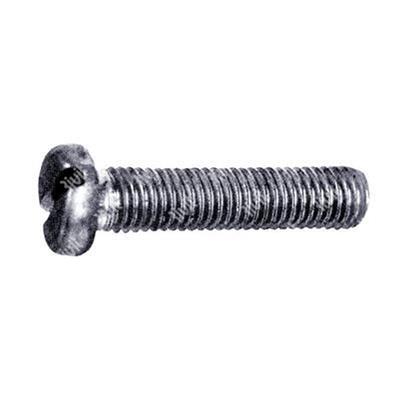 Slotted cheese head screw UNI 6107/DIN 84A 4.8 - nickel plated steel M4x8