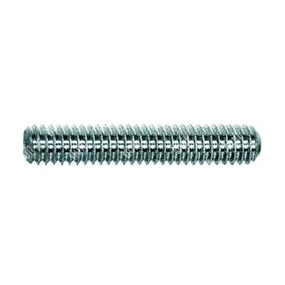 Socket set screw UNI 5923/DIN 913 flat point 45H - white zinc plated steel M3x3