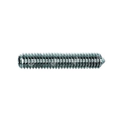 Socket set screw UNI 5927/DIN 914 cone point 45H - white zinc plated steel M3x4
