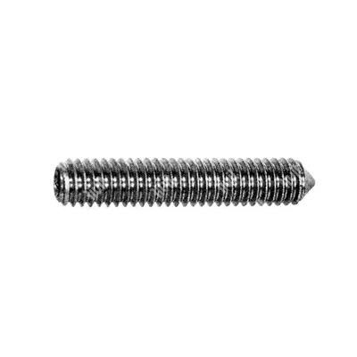 Socket set screw UNI 5927/DIN 914 cone point 45H - plain steel M4x12