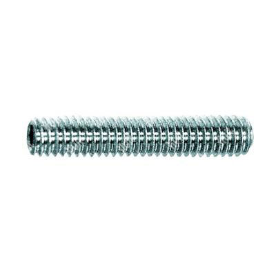 Socket set screw UNI 5929/DIN 916 cup point 45H - white zinc plated steel M5x16